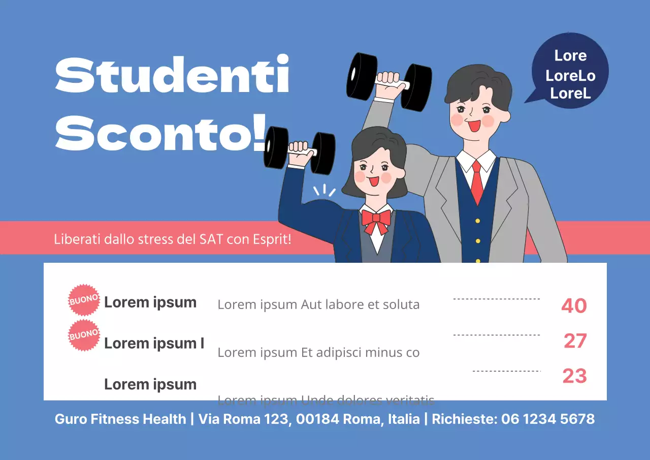 Sconto per studenti