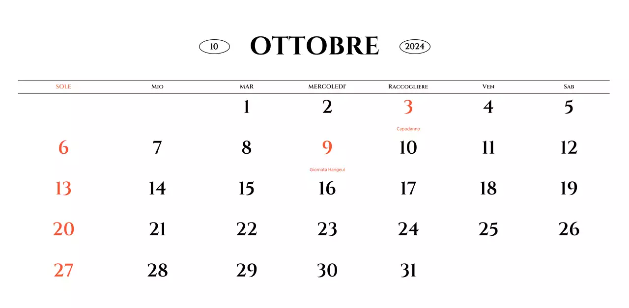 Calendario da parete in stile semplice con concetto di fotografia di viaggio emozionale in bianco e nero