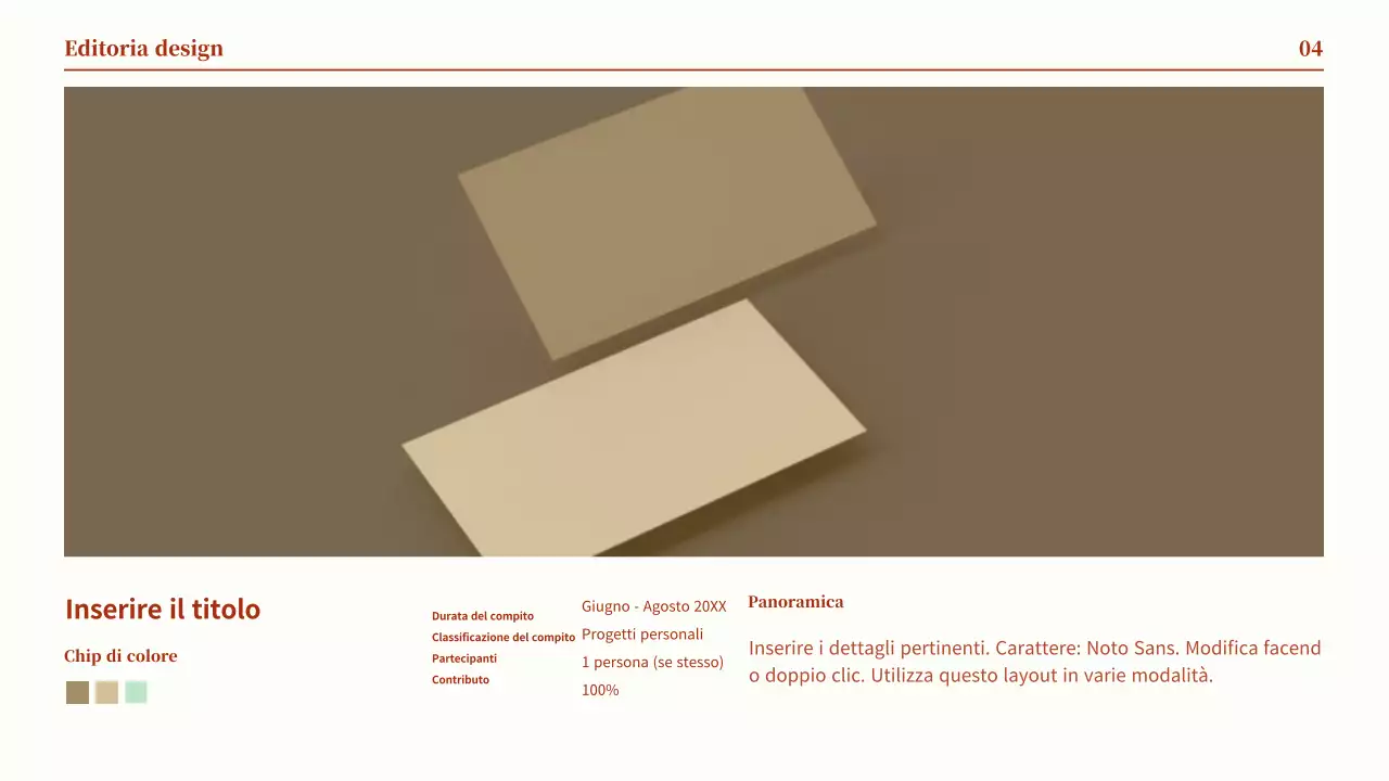 Portafoglio di design a punta circolare di colore rosso