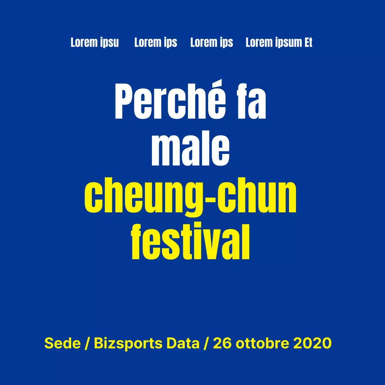 Festival della gioventù_Striscione quadrato