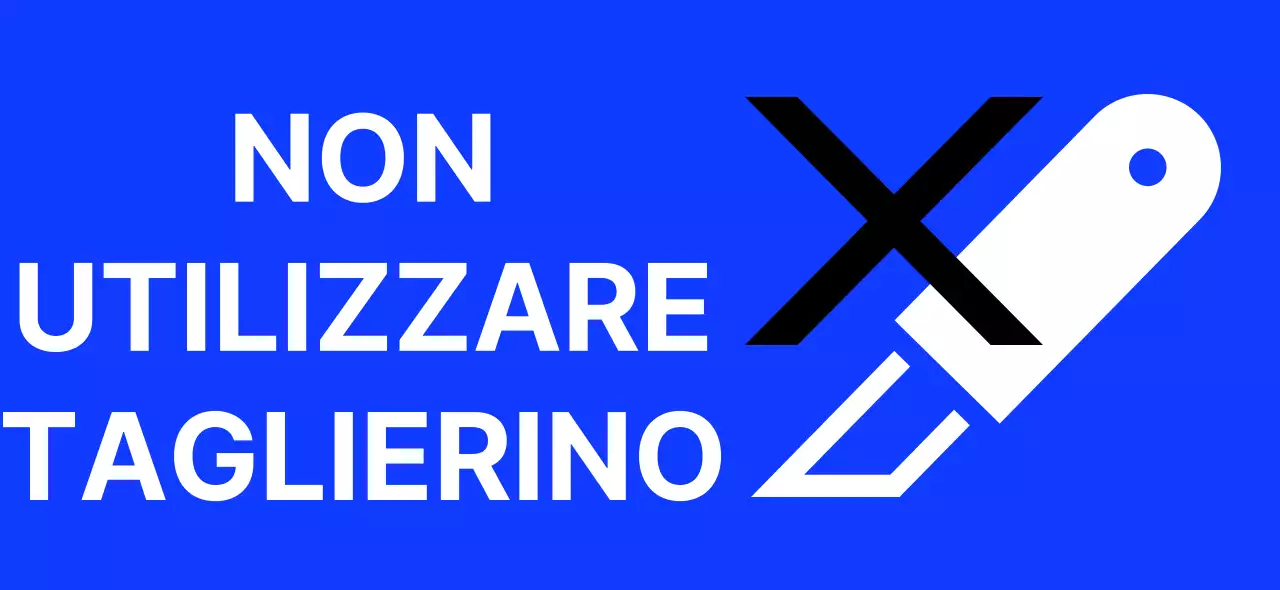 Un design alla moda in blu e nero con un'illustrazione di avvertimento e una homepage aziendale