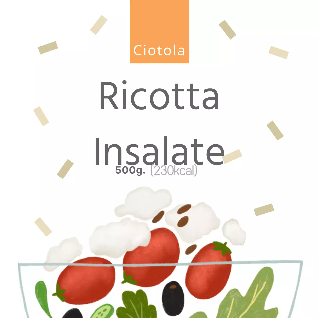 Insalata di ricotta e formaggio