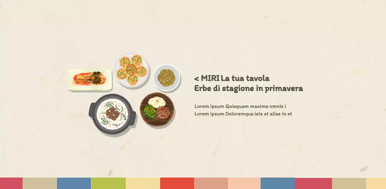 Calendario dei coupon del ristorante coreano tradizionale in beige e marrone