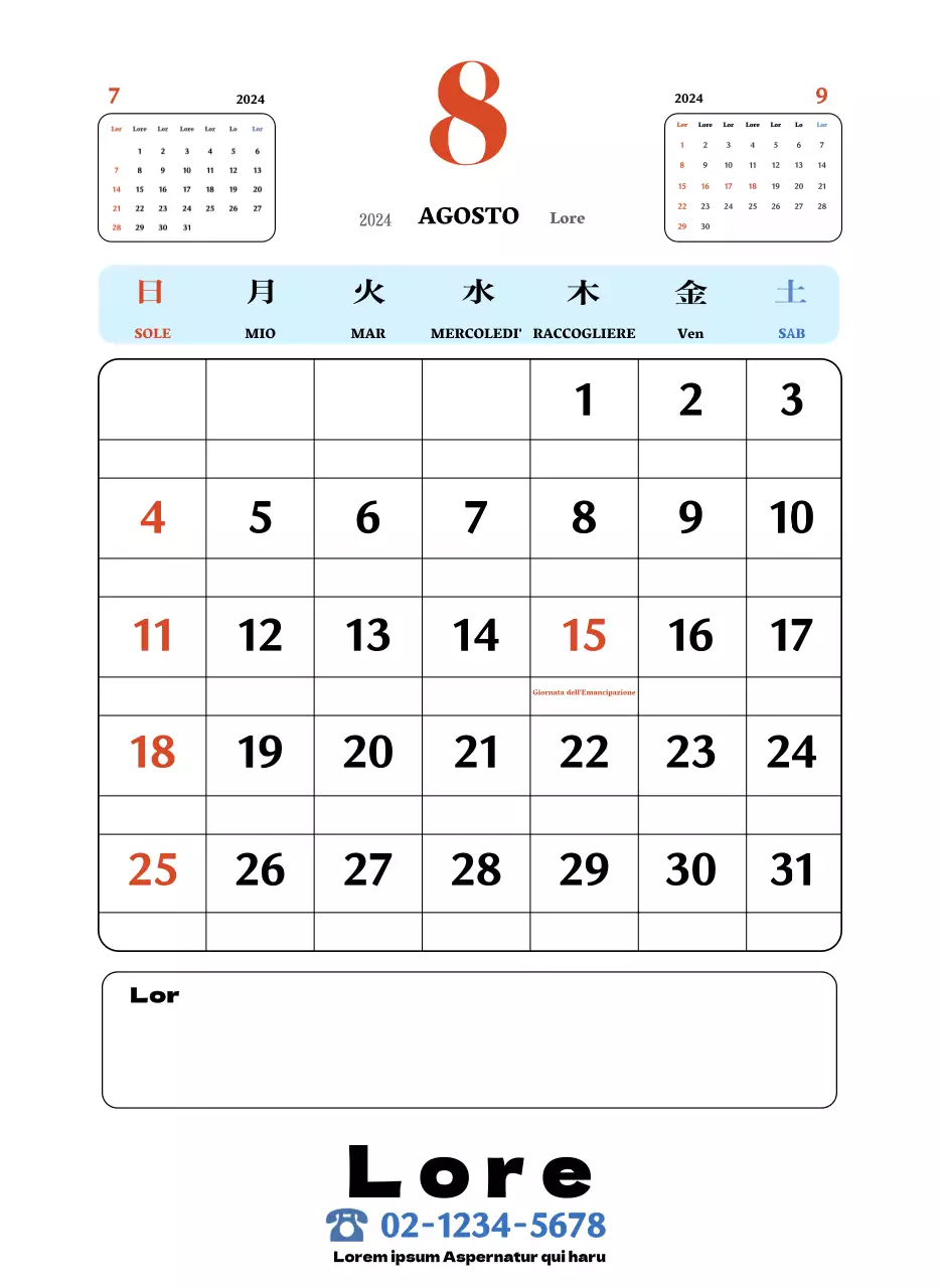 Sottobicchieri retrò rossi e blu calendario della memoria