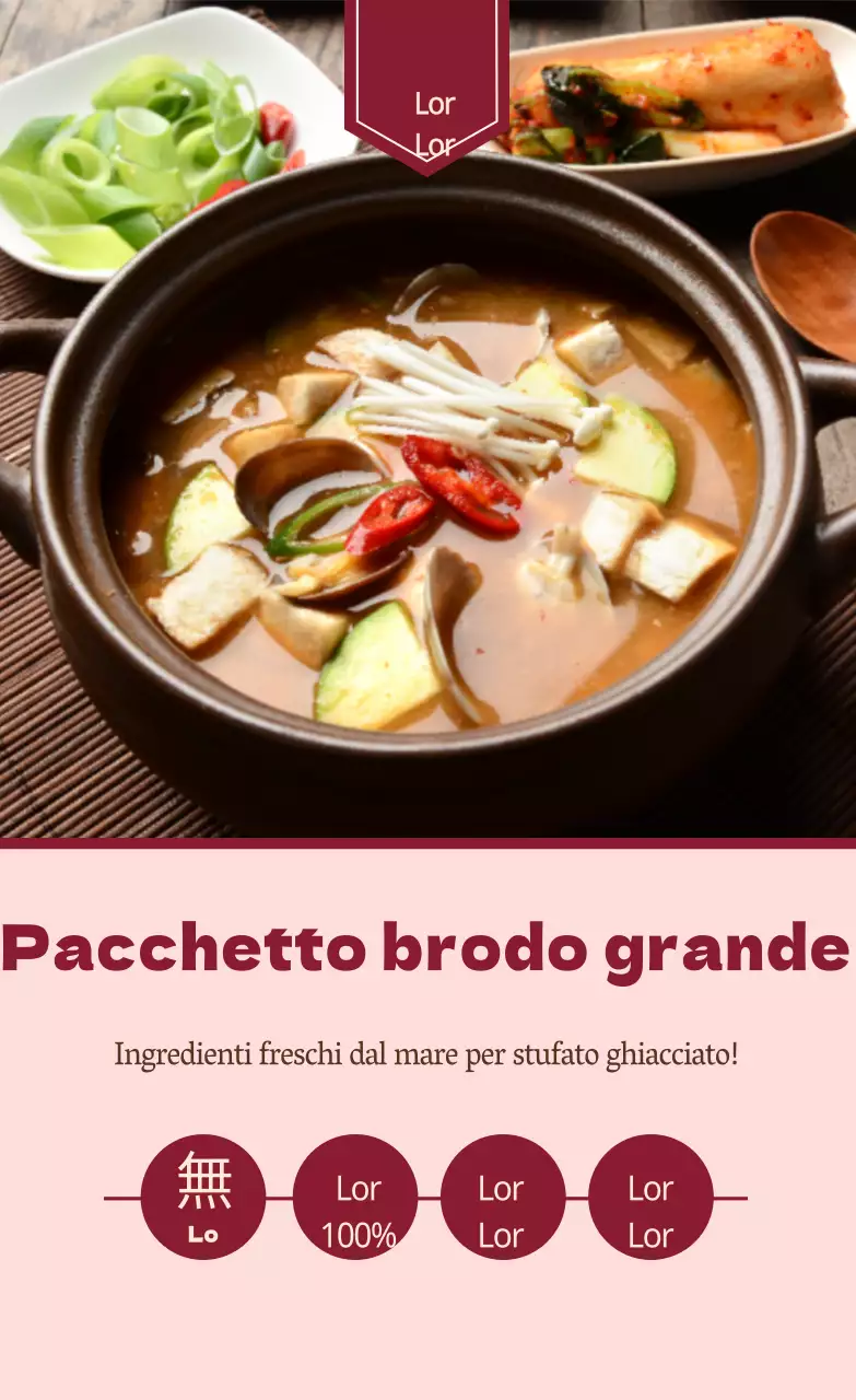 Adesivo verticale/Pacchetto carne