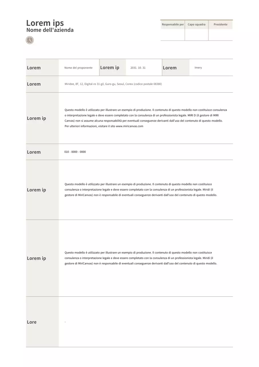 Proposta di affiliazione semplice in marrone