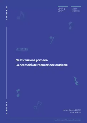 Documento moderno e semplice di introduzione alla pedagogia in blu e bianco.