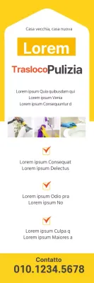 Illustrazione gialla servizio di pulizia carino holbo