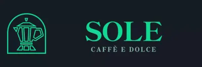 Verde e bianco semplice moderno caffettiera simbolo logo stile per il personale del caffè