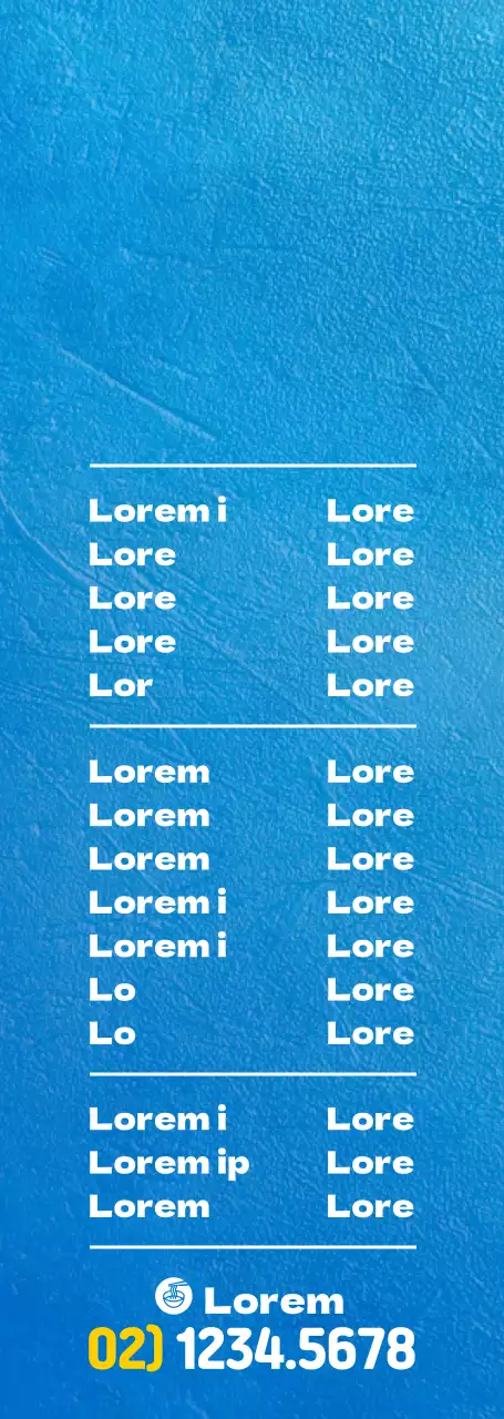 Uno stile semplice in blu e giallo per il menu e la promozione di un ristorante di noodle freddi.