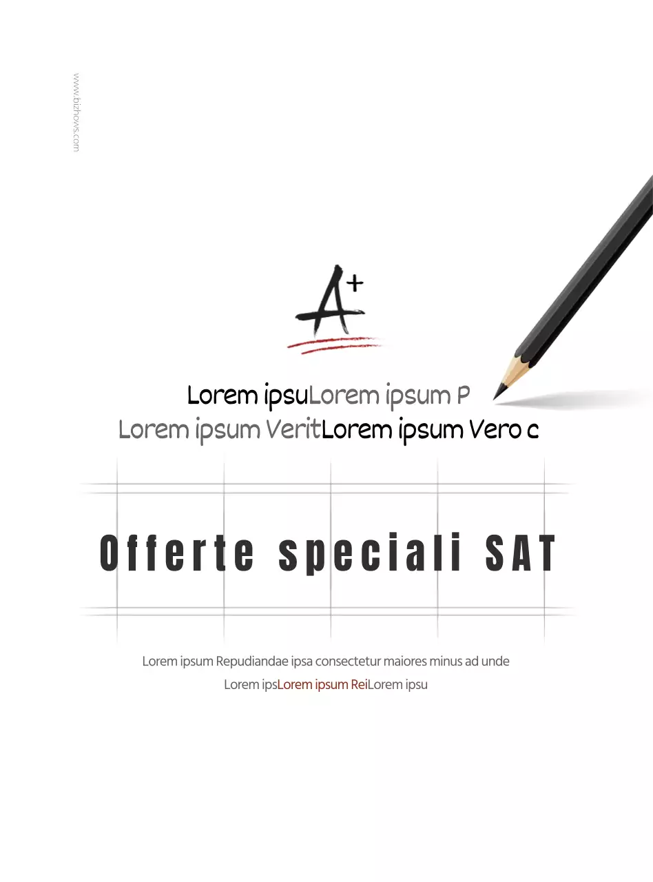 Bianco e marrone, stile pulito per comunicare e promuovere le informazioni SAT