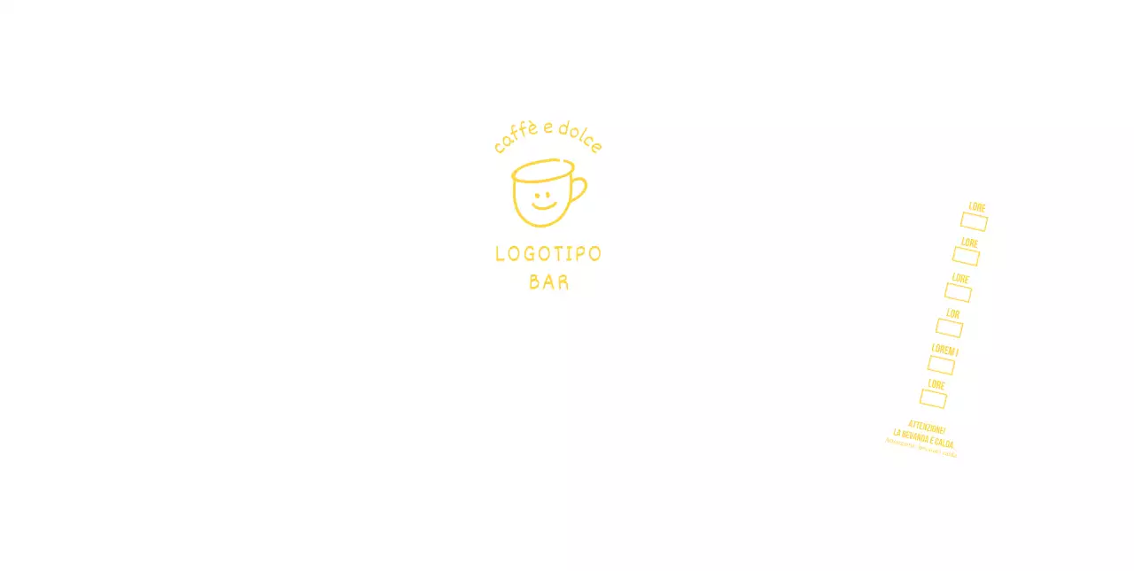 Illustrazione bianca gialla disegnata a mano