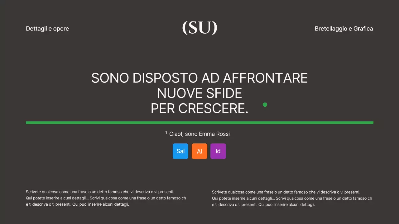 Linee e forme grigie e cachi: portfolio di design concettuale