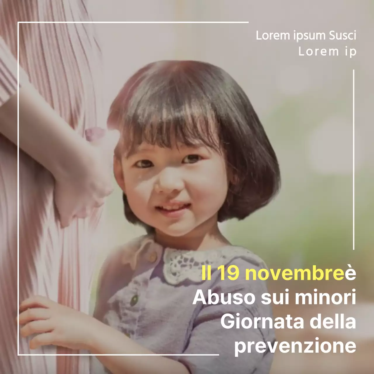 Campagna per la Giornata di prevenzione degli abusi sui bambini di Whiteellow