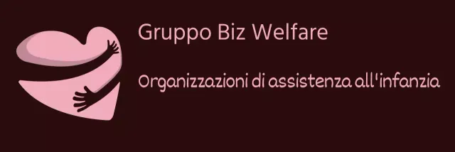 Logo con simbolo del cuore in rosa e bianco per il personale di un'organizzazione assistenziale