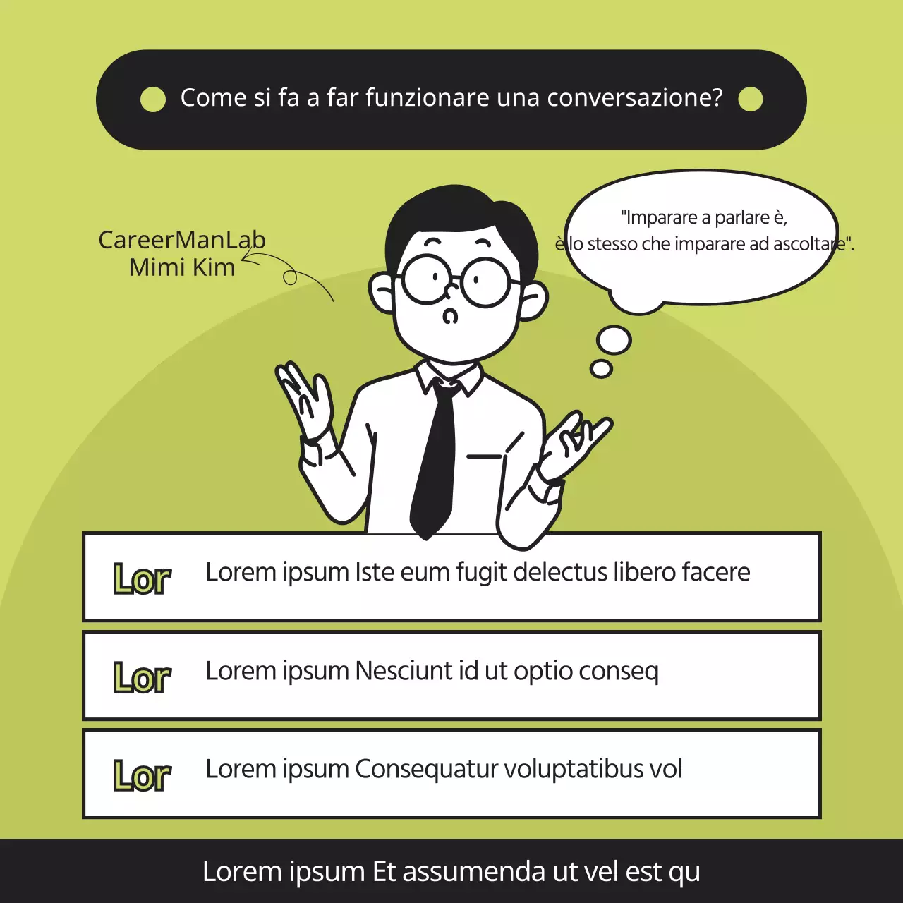 Carta della vita sociale verde lime e neraNews