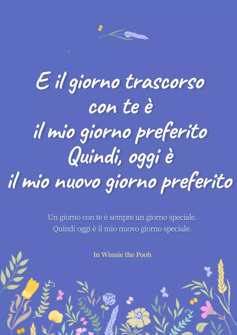 Blu oltremare Testo carino che evidenzia le citazioni in inglese - Copia