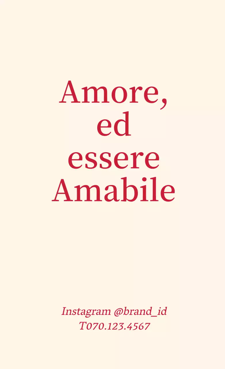 Etichette di marca semplici e monocromatiche in avorio e rosso