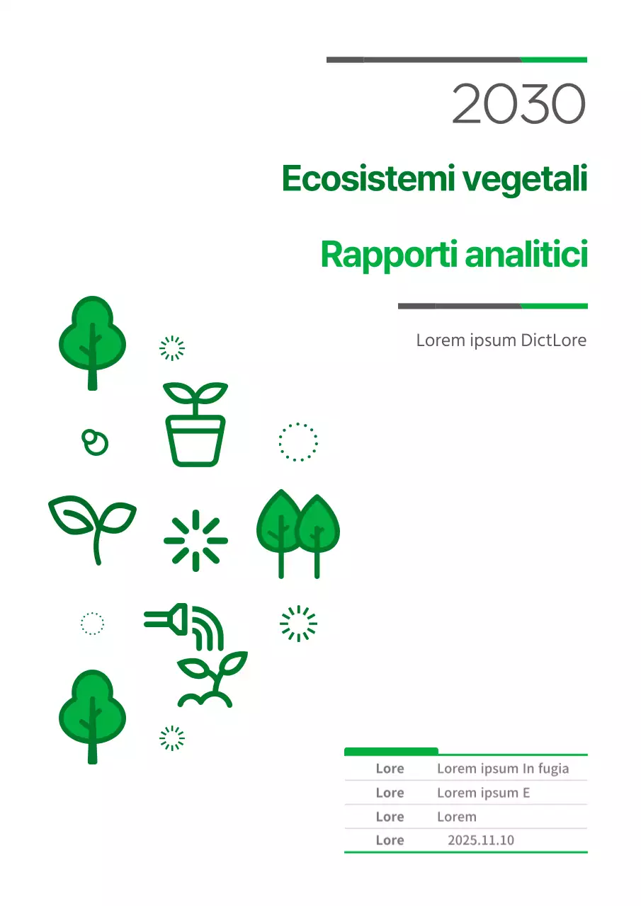 Icona di pianta verde relazione concettuale