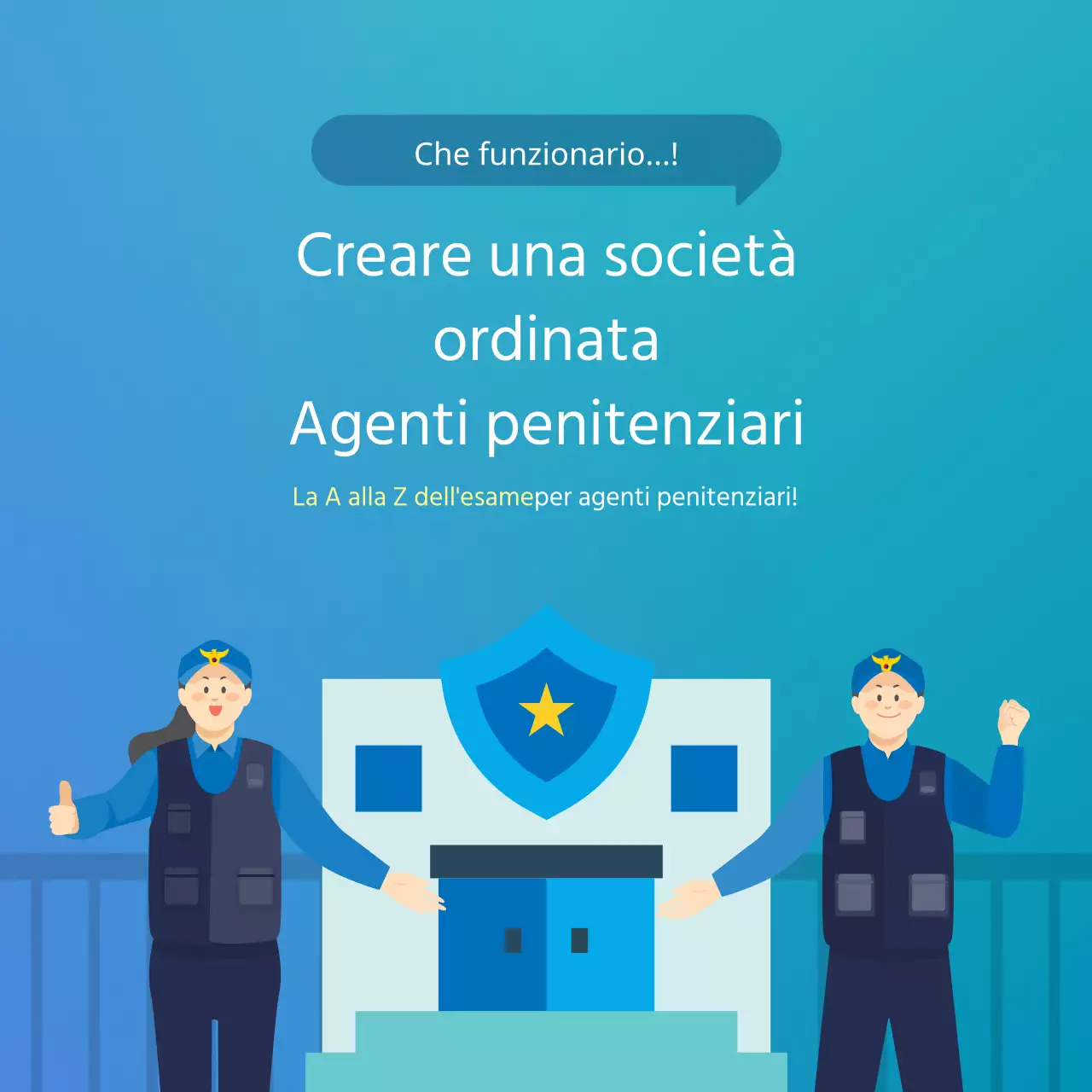 Informazioni sugli agenti penitenziari in blu
