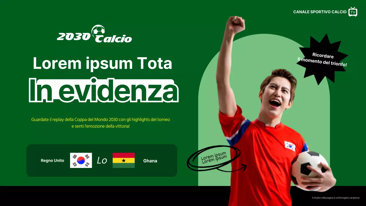 Semplici riflessi calcistici in verde e nero