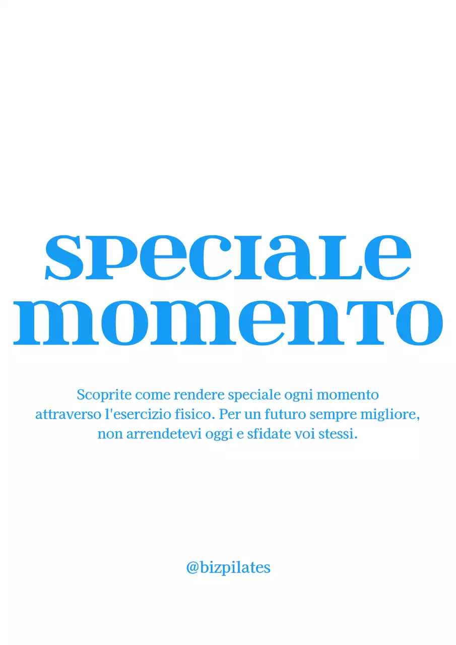 Testo semplice e moderno in un fresco colore azzurro Stile combinato per il merchandising e le promozioni del Pilates.