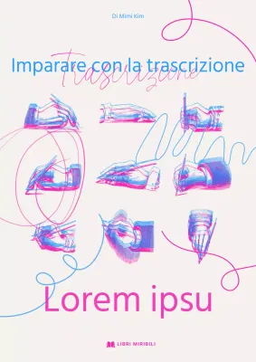 Copertine disegnate a mano in colori neon