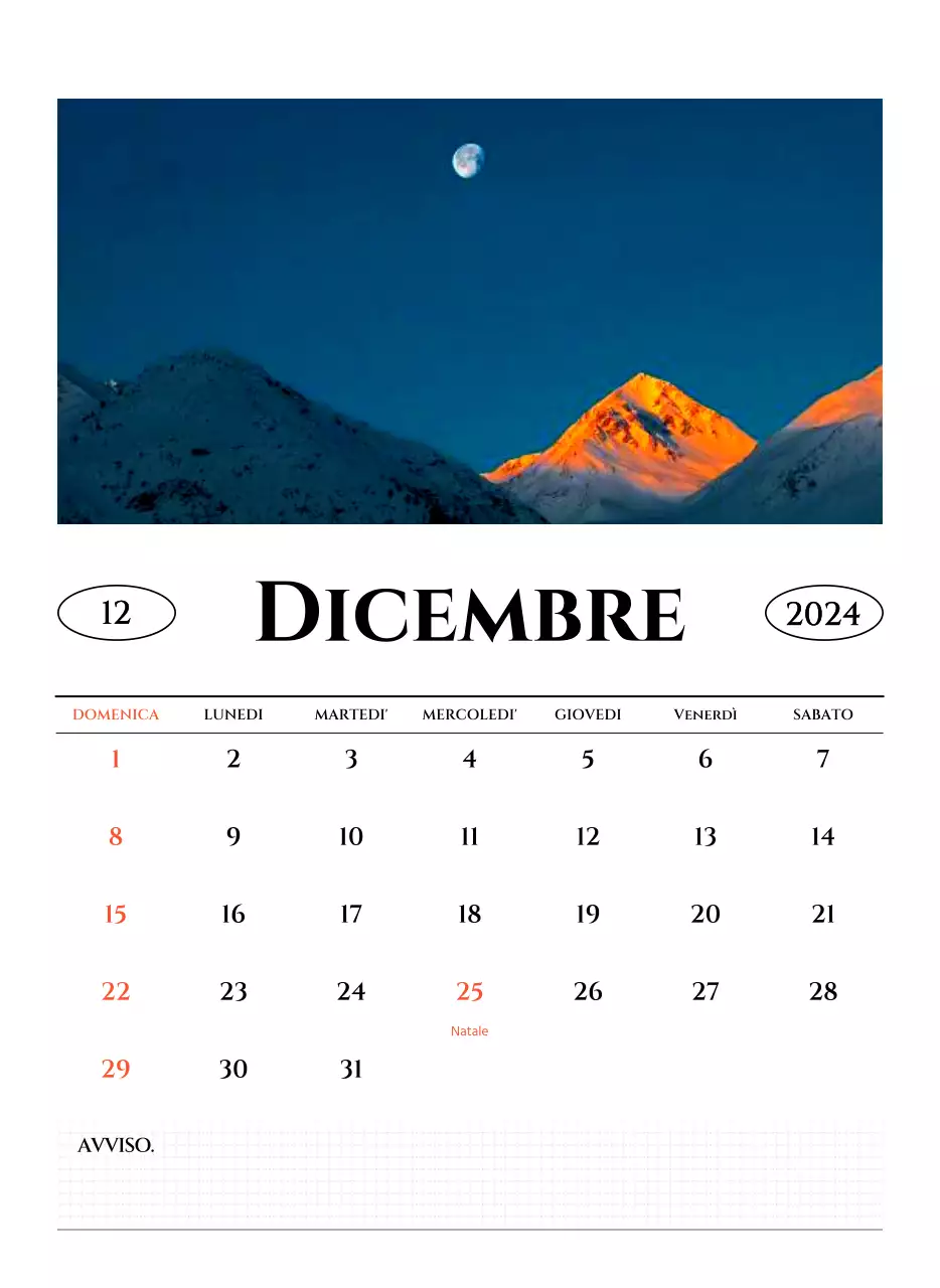 Calendario da parete in stile semplice con concetto di fotografia di viaggio emozionale in bianco e nero