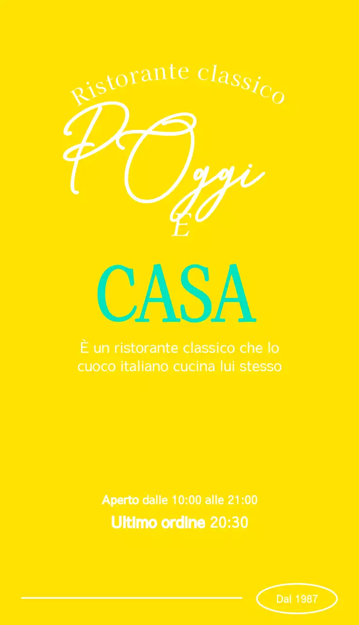 Lussuoso ristorante di pasta con cancelleria a caratteri cubitali