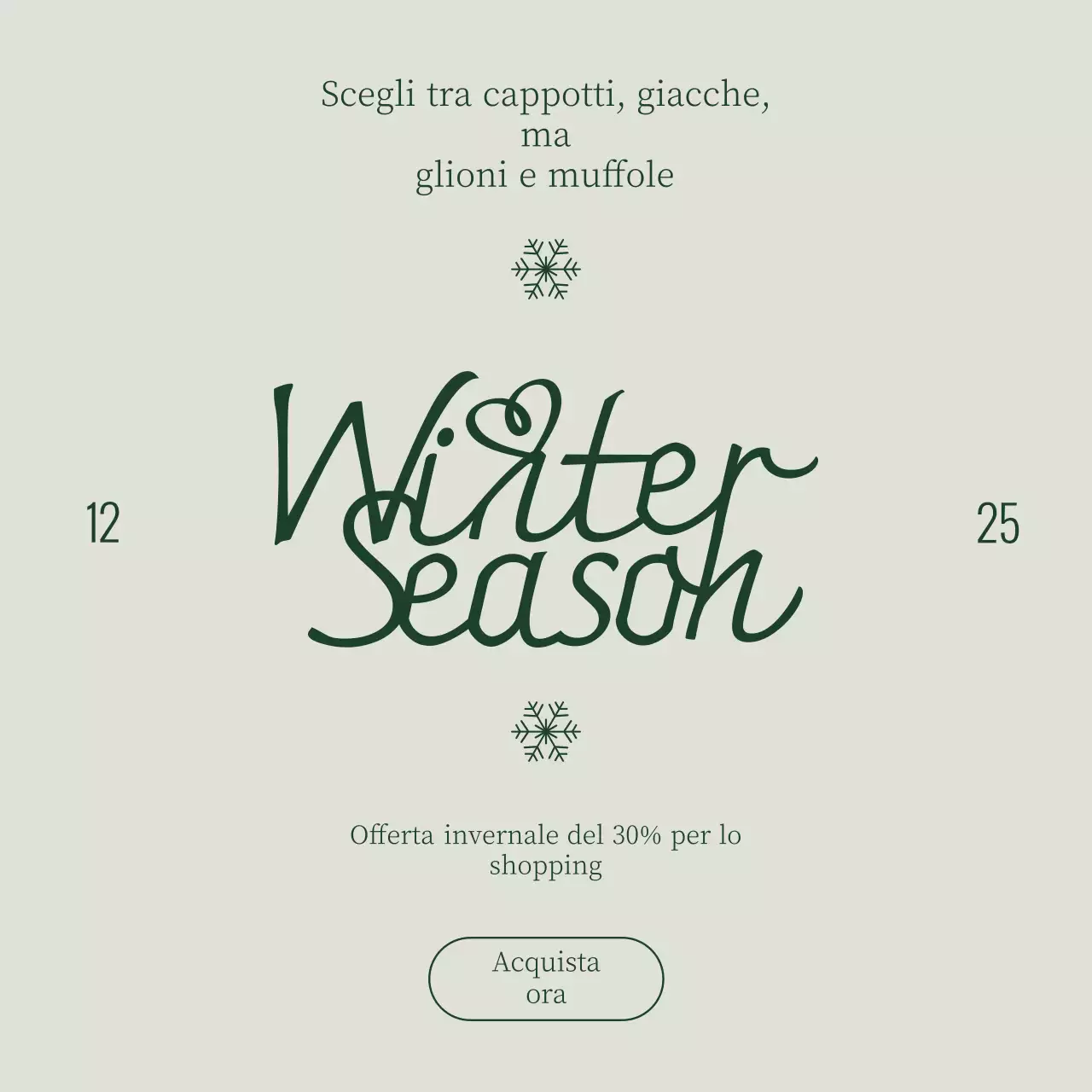 Piazza dell'evento natalizio invernale semplice e pulita