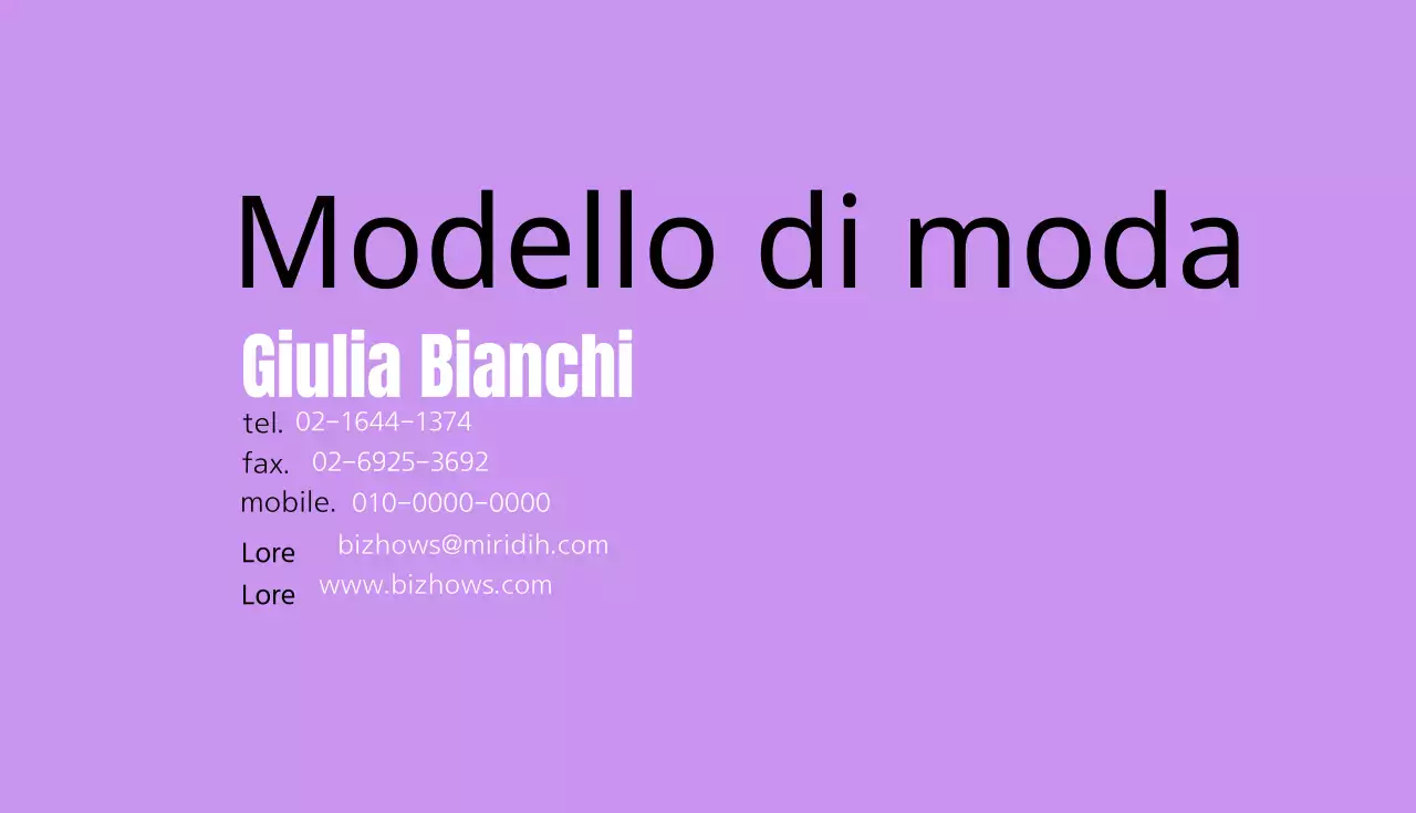 Modelli di moda