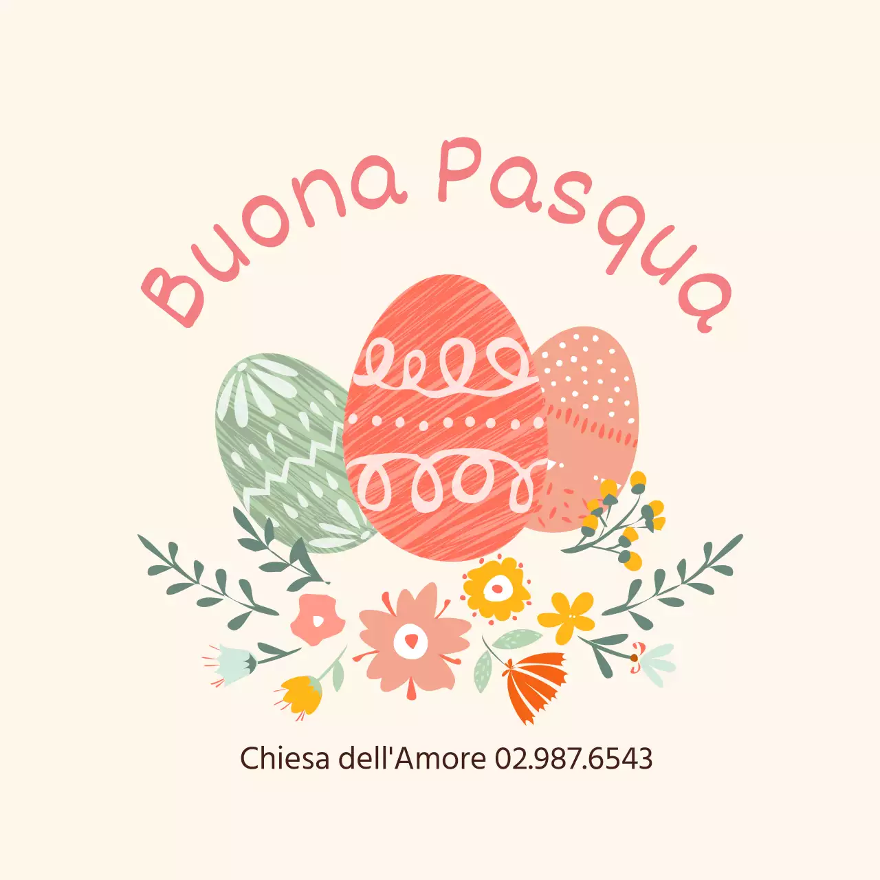 Illustrazione gialla di etichette pasquali carine per la chiesa