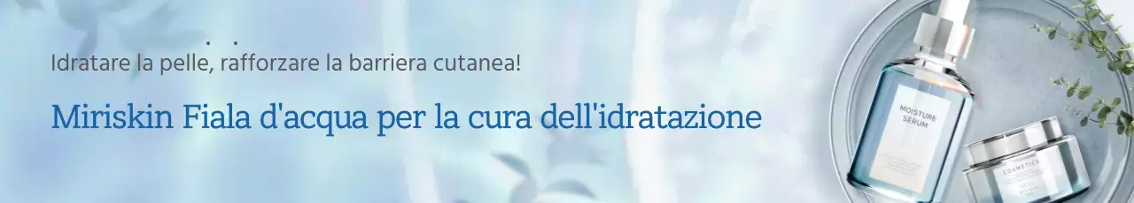 Un'onda blu e rinfrescante per la cura della pelle