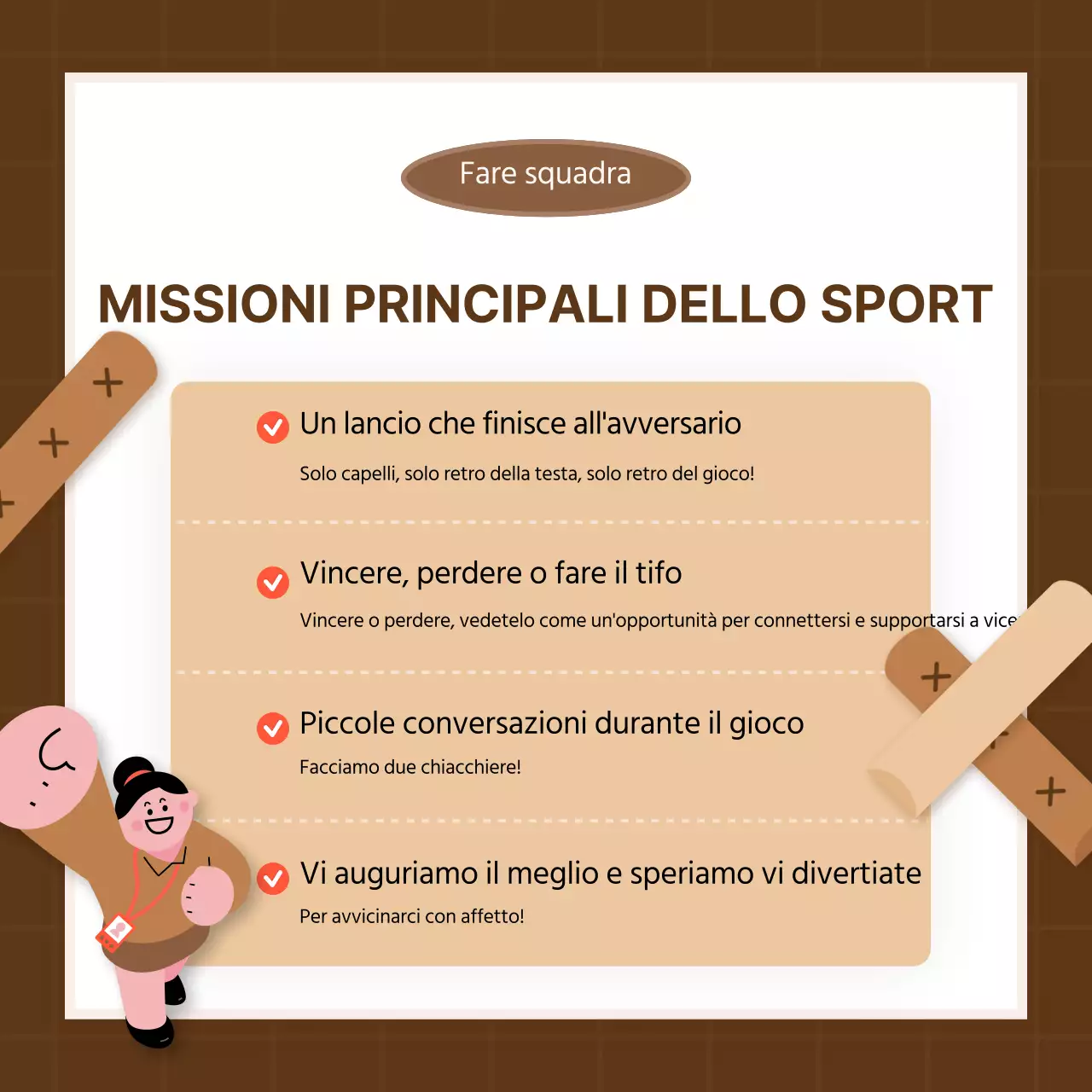 Toni marroni e punte di rosso L'evento interno di Capodanno Athletics Card News