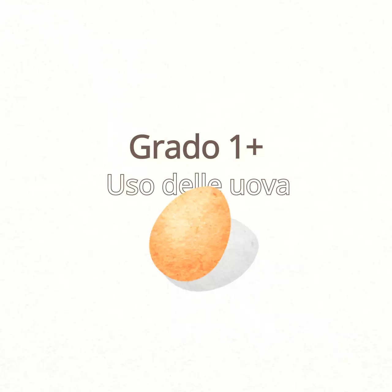 Certificazione per uova di concetto calmo con testo marrone e illustrazioni di uova