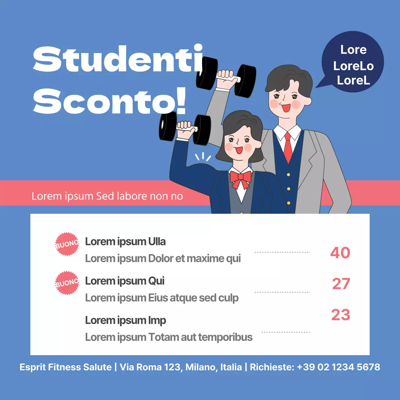 Sconto per studenti