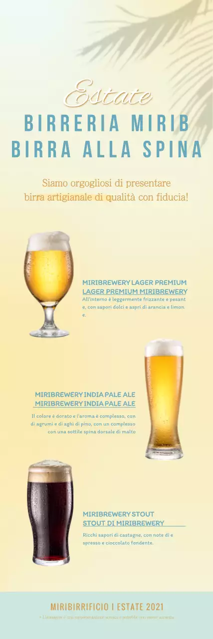 Semplice striscione sulla birra artigianale