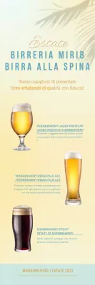 Semplice striscione sulla birra artigianale