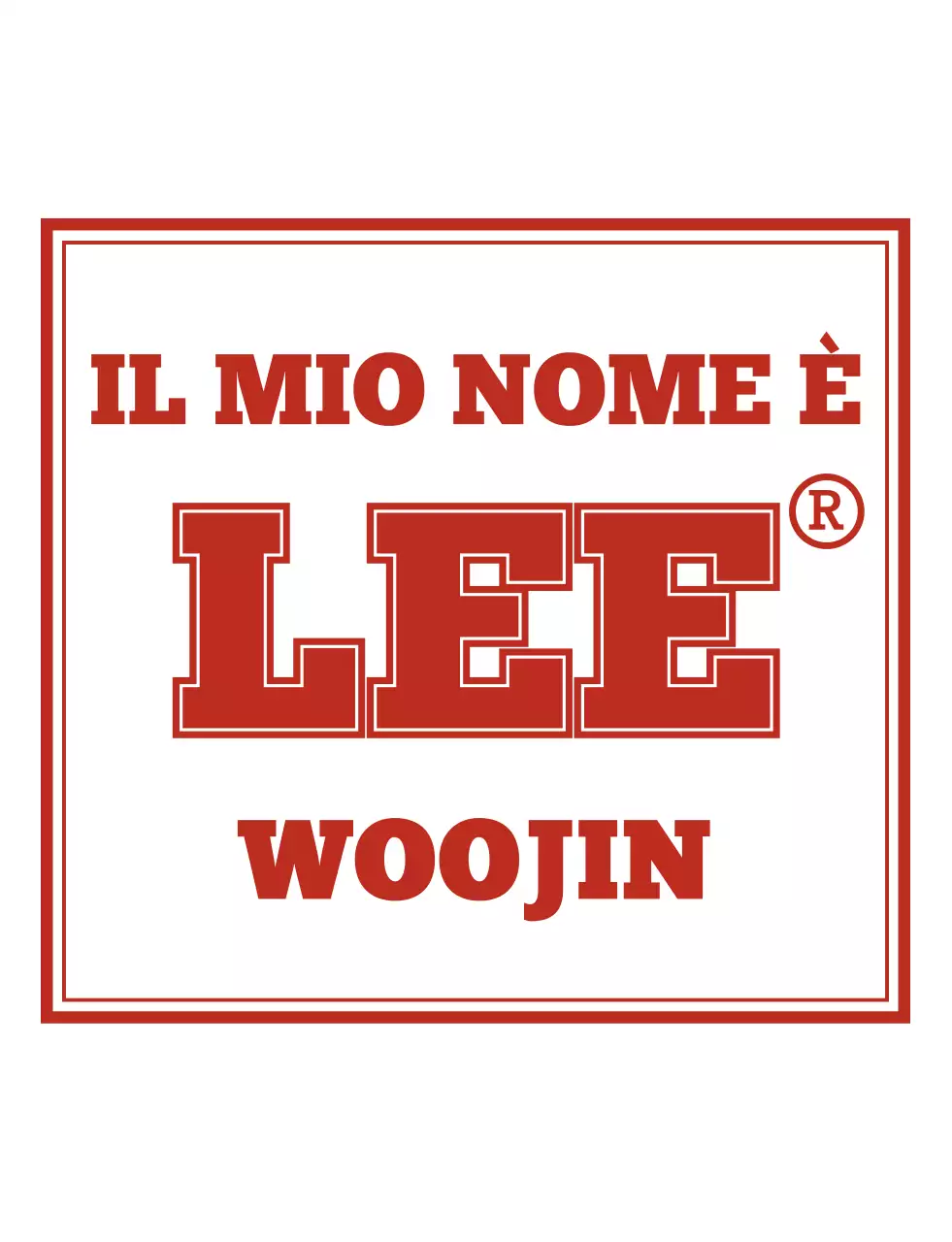 Maglietta di gruppo di concezione semplice e alla moda in rosso e bianco