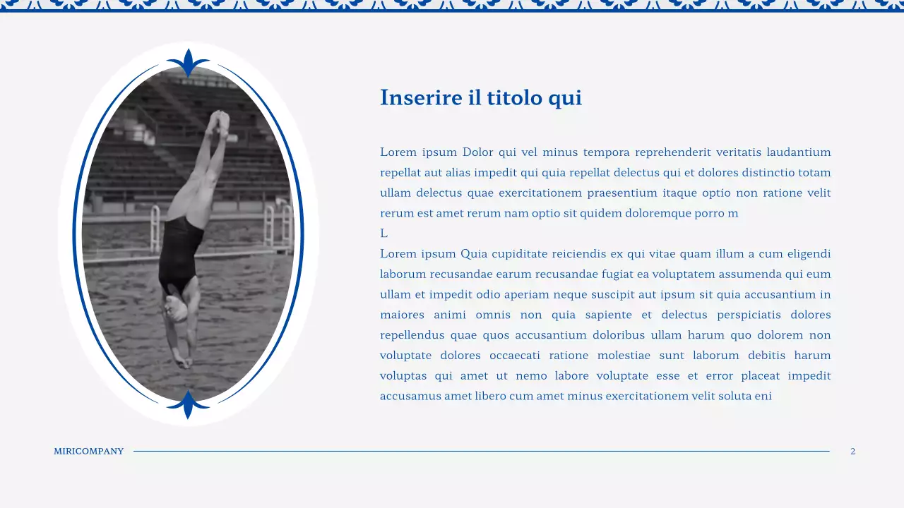 Stile vintage con piastrelle blu