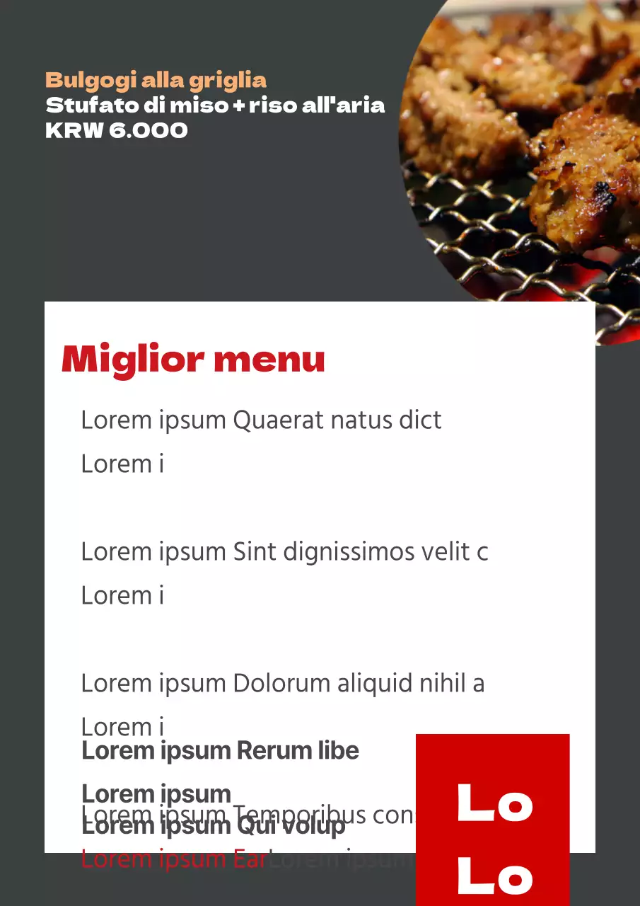 Bulgogi alla griglia