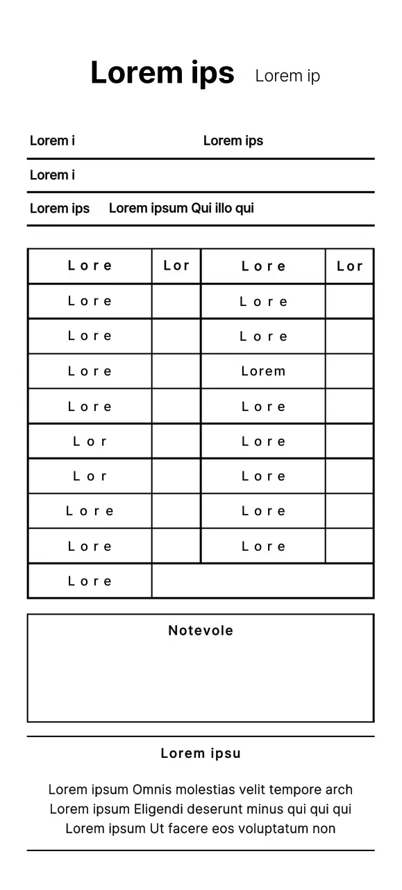 Modello di ricevuta di lavanderia pulito ed elegante