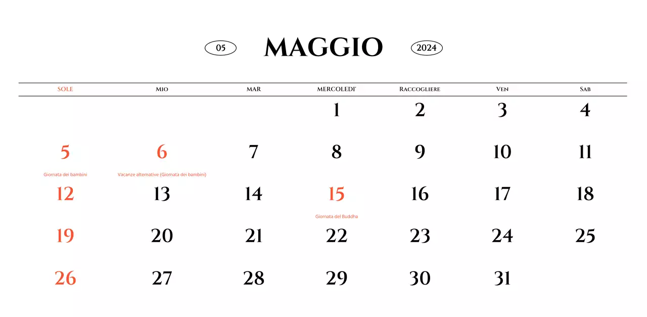 Calendario da parete in stile semplice con concetto di fotografia di viaggio emozionale in bianco e nero