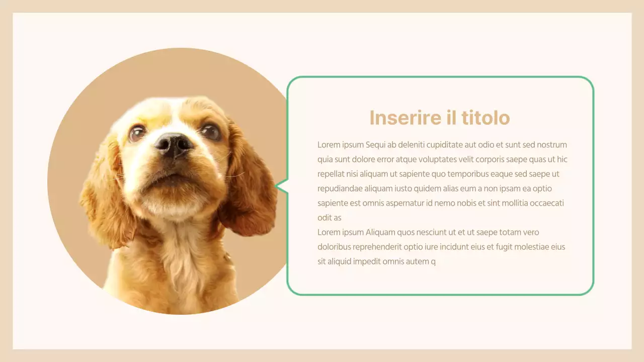 Presentazione degli animali domestici