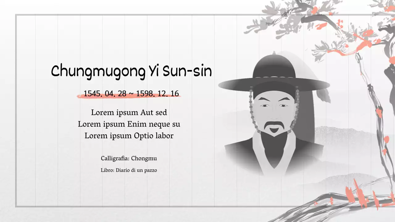 Bianco e nero e rosso Concetto classico Inchiostro e acquerello antico Presentazione dei grandi dell'acquerello