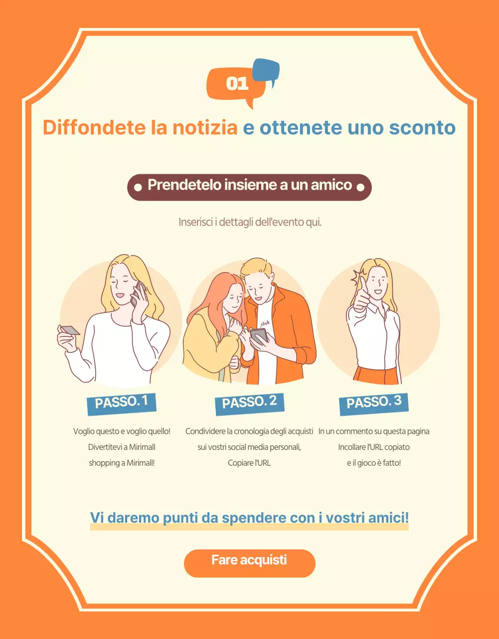 Diffondere gli eventi