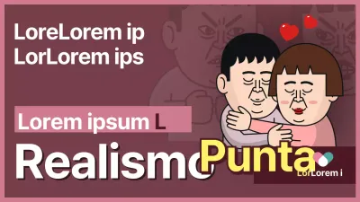 Illustrazione a fumetti rosa scuro concetto di consulenza di coppia YouTube thumbnail