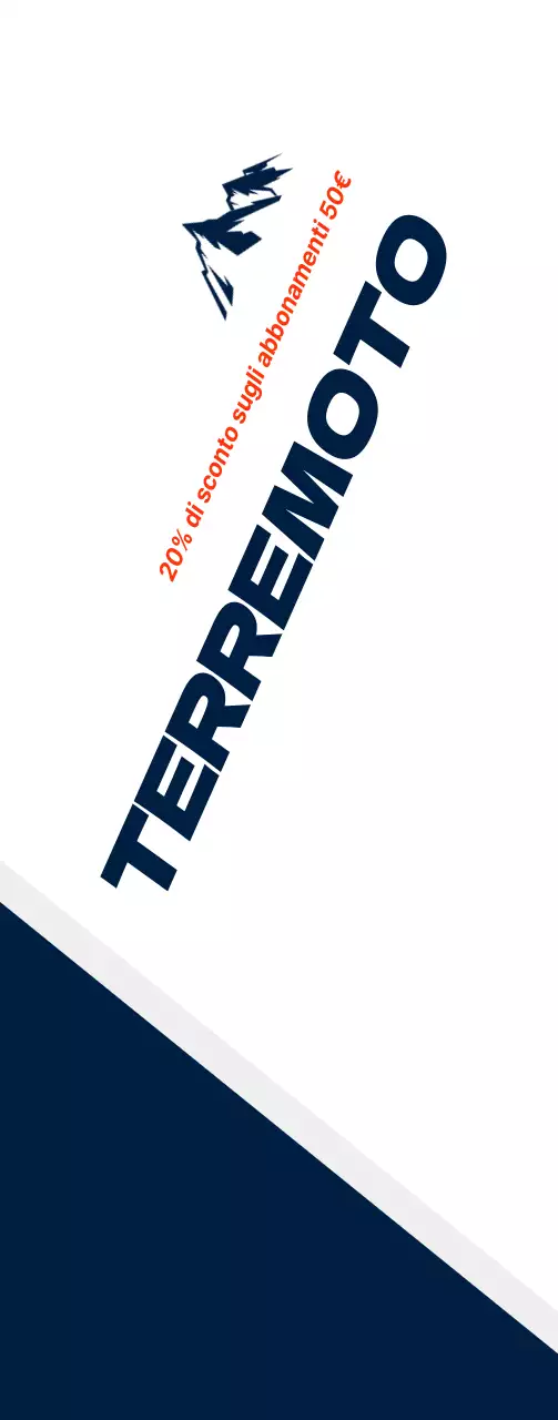 Abbigliamento da sci in stile pulito blu scuro e bianco per annunciare e promuovere sconti.