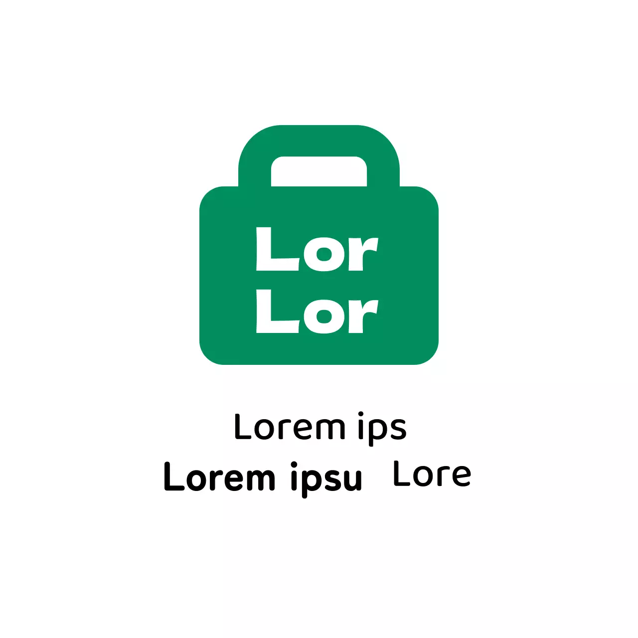 Illustrazione astratta dell'etichetta di imballaggio del negozio