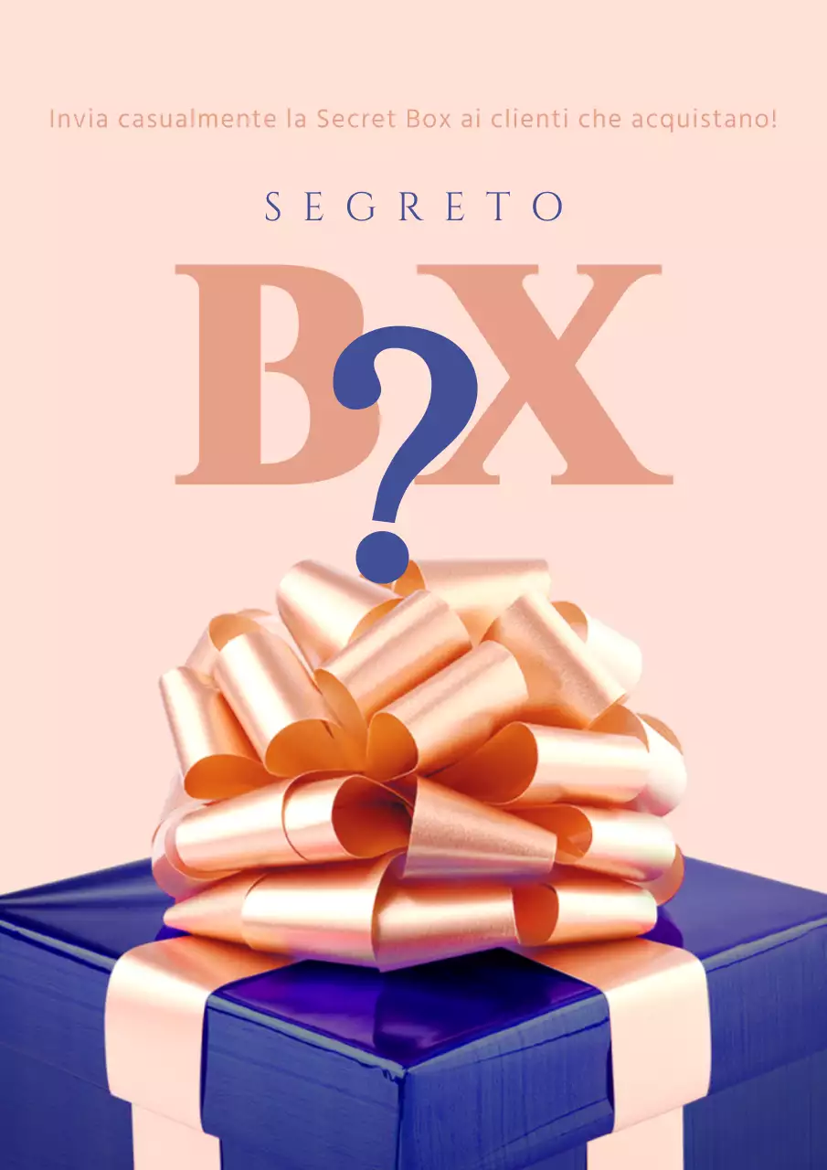 Promuovete un semplice evento con scatole rosa e blu.